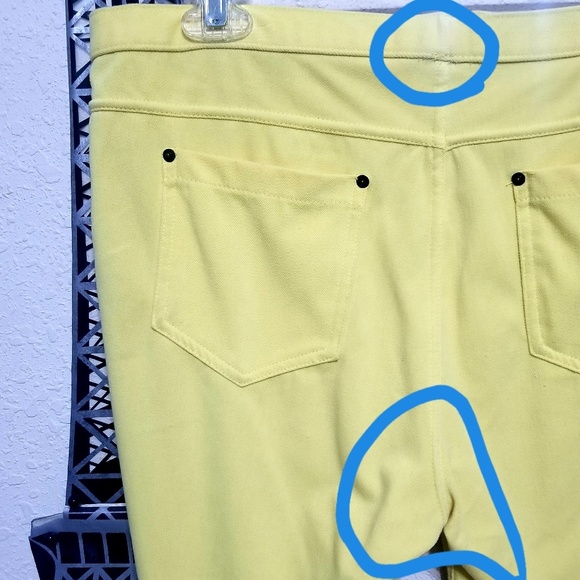 Vera Wang bright yellow large leggings - Picture 3 of 8